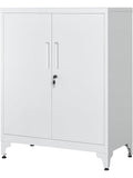 Abschliessbarer Stahlschrank mit zwei Turen fur Buro und Aufbewahrung
