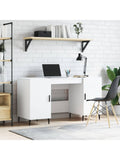 Homeoffice Tisch in Weiss 140 x 50 x 75 cm aus Holz fur Computer und tagliche Buroarbeit