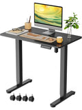 Rollbarer Laptoptisch 88 x 50 cm hohenverstellbar in Schwarz fur Buro und Homeoffice