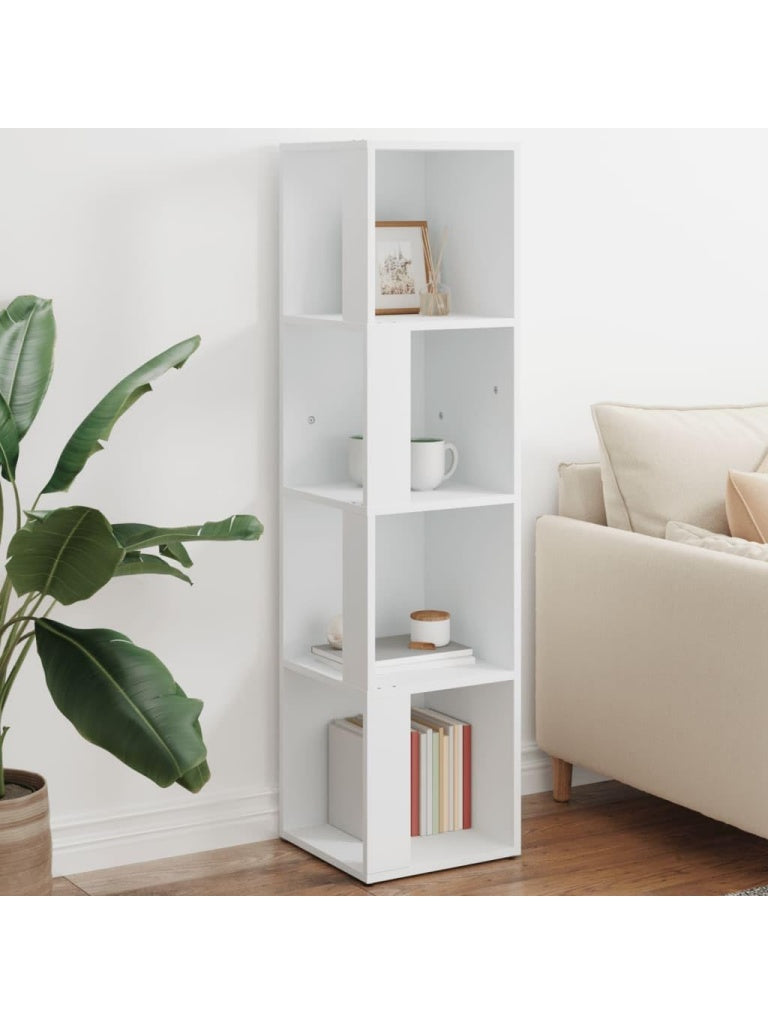 Eckregal mit Stauraum fur Buro Wohnzimmer Schlafzimmer und Arbeitszimmer in Weiss