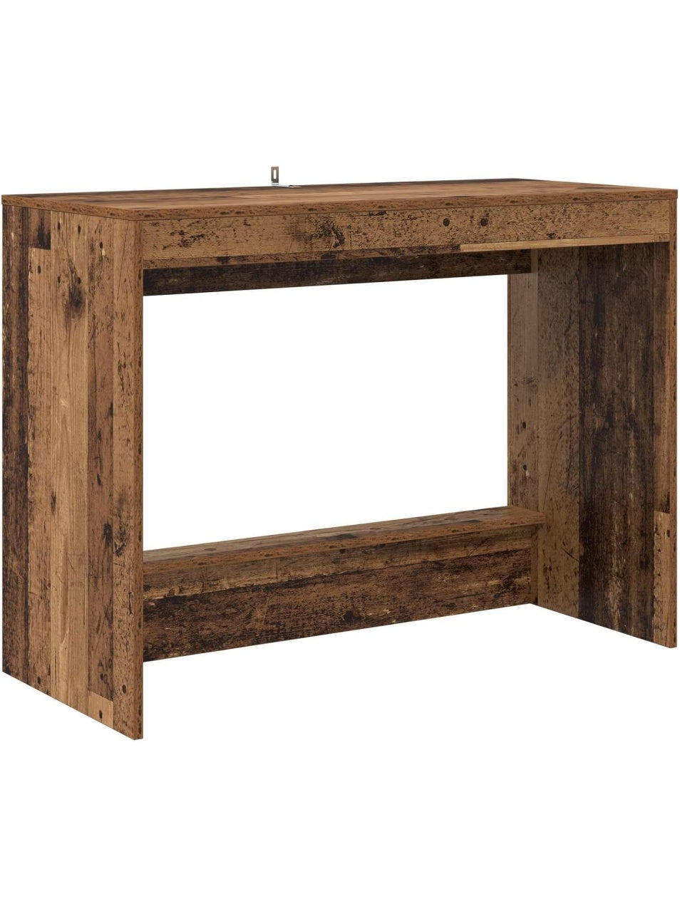 Kompakter Schreibtisch 100 x 45 x 75 cm in Altholz Optik fur Homeoffice Arbeitszimmer und Studium